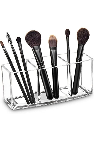 GENERAL Shu Yi Acrylic Makeup Brush Organizer, Eyeliner Display Stand, Transp...
