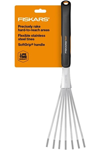 FiSKARS Xact Hand Rake, Heavy Duty Gardening Hand Tool with Ergonomic Handle ...