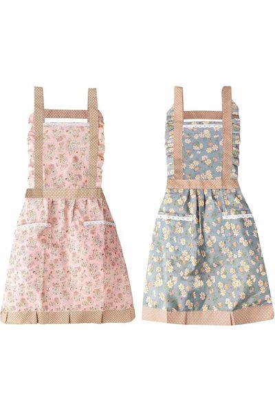 SWIUKPHE Personalised Waterproof Apron for Women, Adjustable Chef Apron for C...