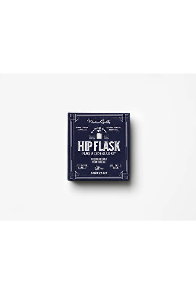 PRINTWORKS The Essentials - Pocket Flask Set Dark Blue Pw00774