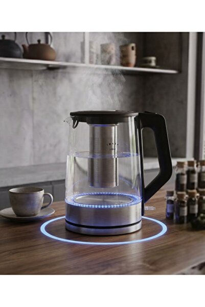 Primo Plus DX3821 1500W 2.2L Electric Glass Kettle with Filter, Automatic Shu...