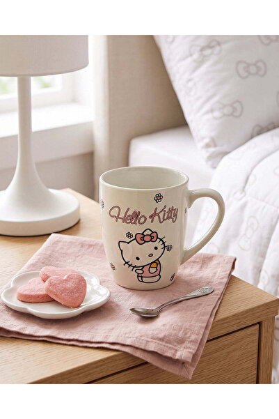 REDTAG Cream Hello Kitty Character Ceramic Mug 300ml