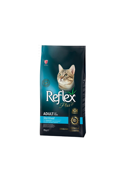 Reflex Plus Sterilized Salmon Adult Dry Cat Food - 8 Kg