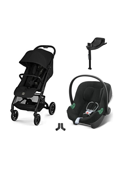 Cybex Beezy Travel Sistem | Magic Black & Aton B2 Bazalı Volcano Black