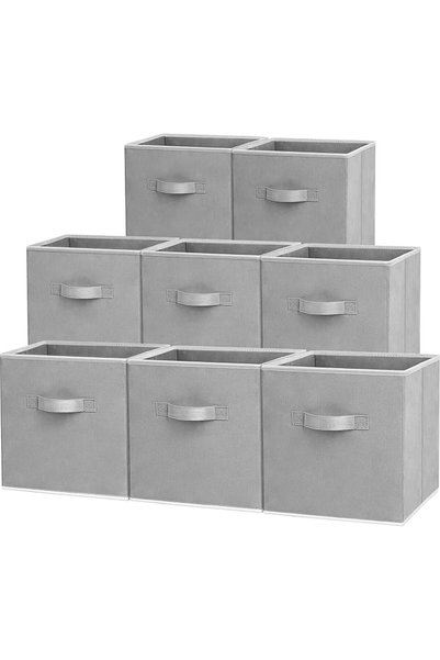 Generic Clothes Storage Organizer Cubes, 8 Pack Collapsible Fabric Storage Bo...
