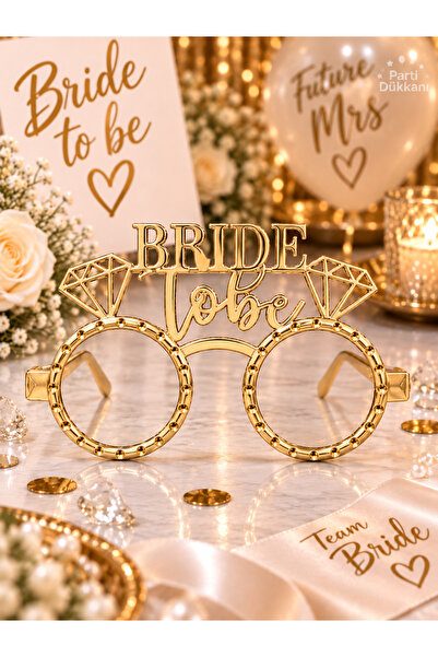 Parti Dükkanı Bride to Be Gold Mika Party Glasses – Bridal Bachelorette Glass...