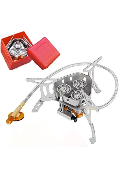 GENERAL Portable Camping Stove, Foldable- Small Size-3 Burner Flame