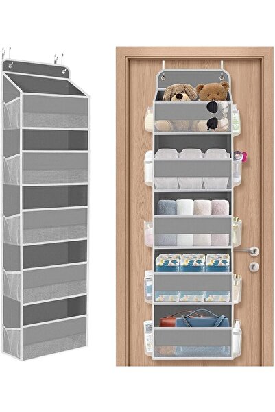 Tazweeq Over The Door Organizer, Hanging Storage Organizer with Clear Window,...