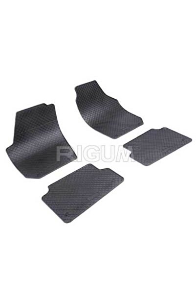 Rigum Rubber car mats 902365 for Škoda Fabia II 2007-, black, set of 4 pieces