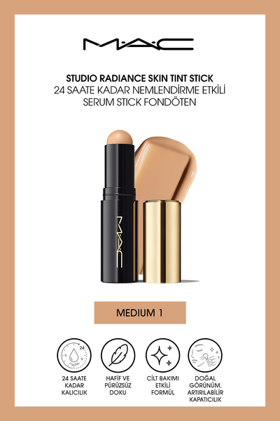 M.A.C Studio Radiance Skin Tint Stick 24 Saate Kadar Nemlendirme Etkili Serum...