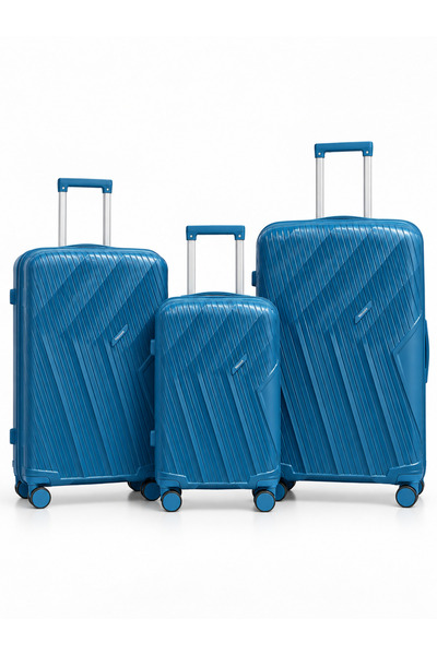POLO CLASS Luggage Set – Unbreakable Silicone Suitcase Trolley Bags with 360°...
