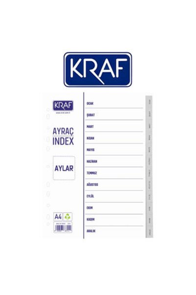 KRAF Seperatör, Tarih Ayları, Klasör İçi Ayraç, Düzenleyici