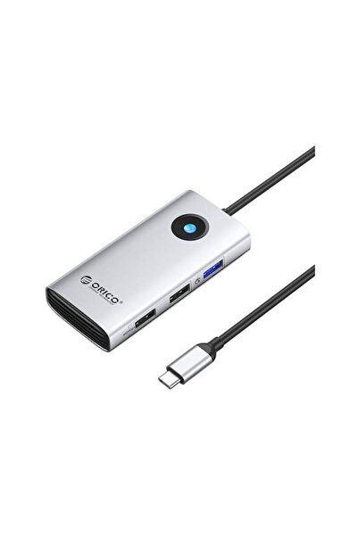 Orico Σταθμός σύνδεσης USB-C με HDMI 4K, PD και υποστήριξη για 2 οθόνες, Ασημ...