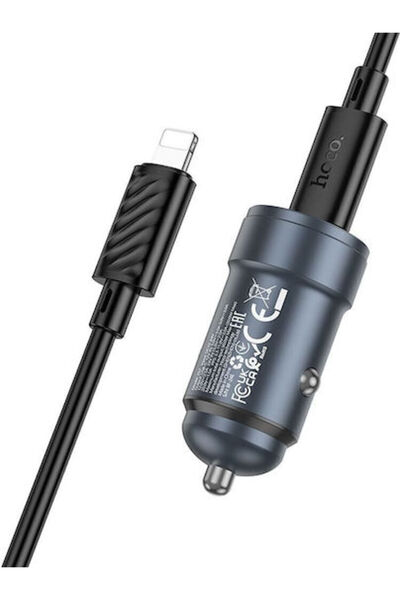 Hoco Z57 Φορτιστής Αυτοκινήτου 30W 3A Γρήγορης Φόρτισης με Ένα Θύρα Type-C κα...