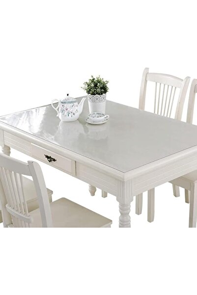 GENERAL JKJ&ZXZ Clear Transparent Table cloth, Frosted Soft Glass Table Mat, ...