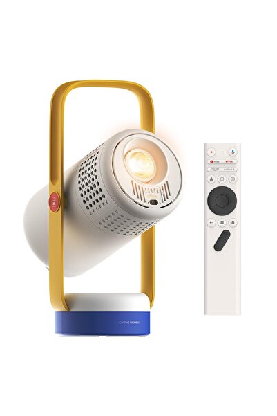 XGIMI Vibe One, pilli 1080p mini projektör, dış mekan için taşınabilir, Googl...
