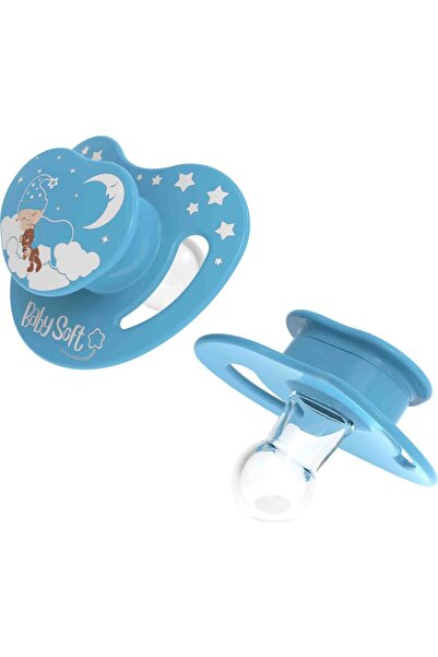 Babysoft Baby Soft 6-18 Ay Bebek Uyku Emziği Klasik BPA İçermeyen Mavi Emzik