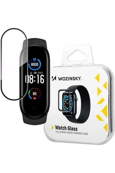 WOZINSKY Πλήρες σκληρυμένο γυαλί για το Mi Band 5 1 τεμάχιο