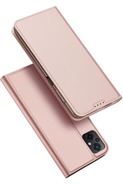 Dux Ducis Skin Pro Book Συνθετικό Δέρμα Ροζ (Poco M5)