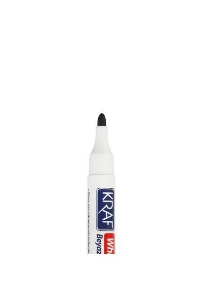 KRAF 770 Beyaz Tahta Kalemi, Siyah, Doldurulabilir, Uzun Ömürlü