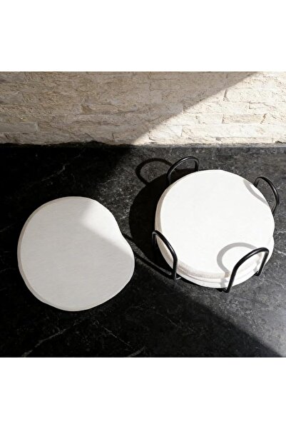 GENERAL Stone Coasters for Absorbent Good Whit（4 Pcs）
