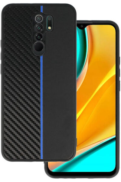 OEM Για Πίσω Κάλυμμα Δερμάτινο Μαύρο (Redmi 9)