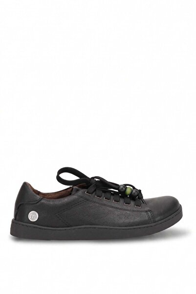 Mammamia D26Ka-610 Women's Genuine Leather Casual Shoes Black