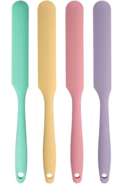 GENERAL 4 Pack Flexible Silicone Scrapers Mix Color 24x2.3cm Set Heat Resista...