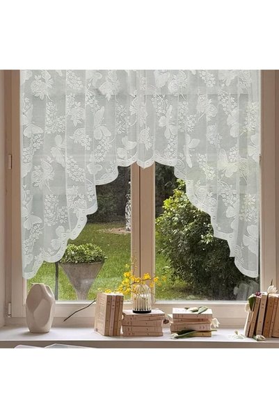 TERRIFI Lace Valances for Windows, Short Embroidery Window Valance, Boho Farm...
