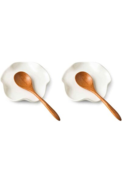 Generic Set of 2 Ceramic Spoon Holder for Kitchen Counter, Cute Spoon Rest fo...