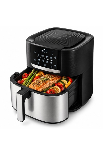 ESPERANZA Friteuza cu aer cald 8 L, 1700W, 8 programe, dezghetare, timer 24h,...