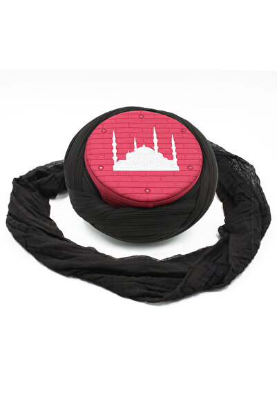 SARIKHANE YÜKSEK TEKNOLOJİ MAKİNE SARIMI Cami Sarigy - Black Fabric - Burgund...