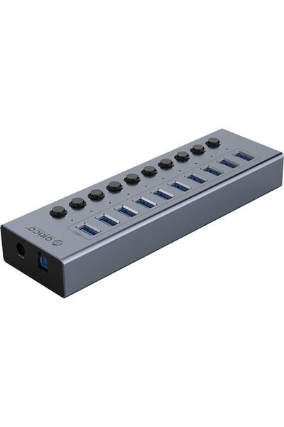 Orico Διανομέας USB 10 Θυρών USB 3.0 με Σύνδεση USB-A Γκρι Κωδικός: BT2U3-10A...