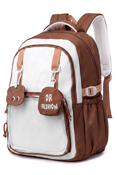 ZAAPPY Mocha Duo Backpack 17 Inch School Bag with Anti-Theft Pocket, Includes...