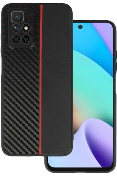 OEM Για Πίσω Κάλυμμα Δερμάτινο Μαύρο (Redmi 10 / 10 2022)