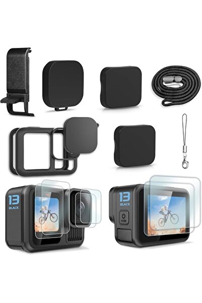 GENERAL Accessories Kit for GoPro Hero 13 Black, 2-Pack(6pcs) Screen Protecto...