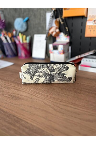 Fiorbag Vintage Pattern Handmade Pen Holder Zippered Single Compartment Penci...