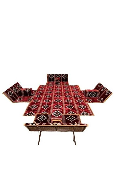 TIITAS Camping Floor Seating Set for 8, 9-Piece – Foldable Ground Chairs & Ma...