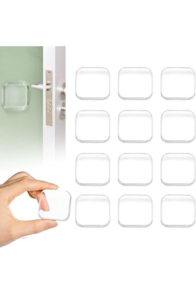 ToolHouse 12Pcs Silicone Door Stoppers, Silicone Door Knob Wall Protector wit...