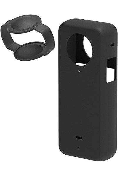 TERRIFI Silicone Protective Case and Lens Cap for Insta360 ONE X3, Shockproof...