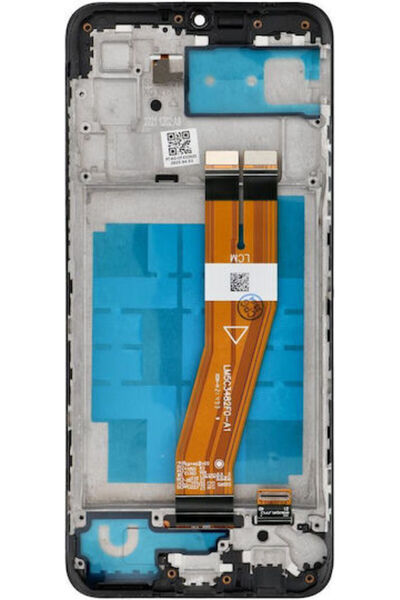 OEM Οθόνη με μηχανισμό αφής και πλαίσιο για SAMSUNG A03 A035G (Μαύρο)