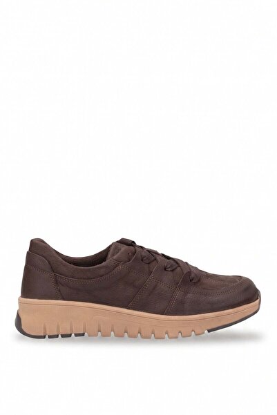 Mammamia D26Ka-3580 Women's Genuine Leather Casual Shoes Brown