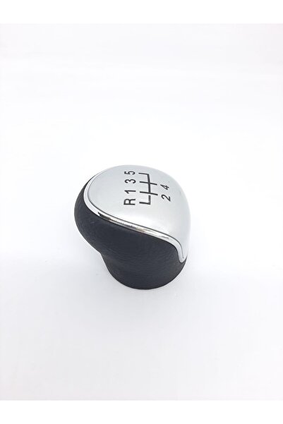 KeyRoN Hyundai Accent Era Gray Patterned Leather Gear Shift Knob 5 Gear