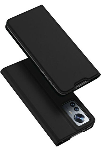 Dux Ducis Skin Pro Book Συνθετικό Δέρμα Μαύρο (Xiaomi 12 Pro)
