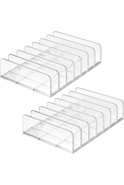 Lolalet [2 Pack] Plastic Eyeshadow Palette Makeup Organizer, 7 Section Divide...
