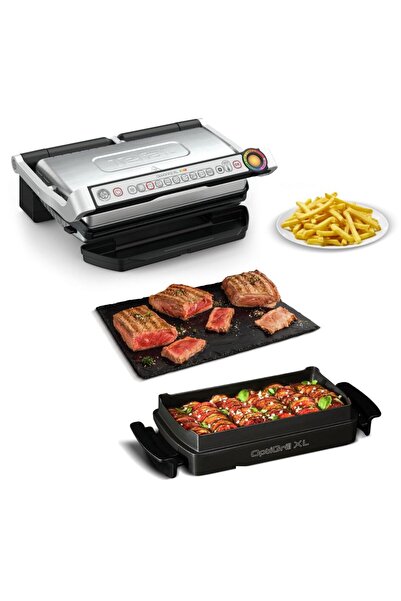 TEFAL OptiGrill+ XL | Otomatik sıcaklık ayarlı temaslı ızgara | 9 otomatik pr...