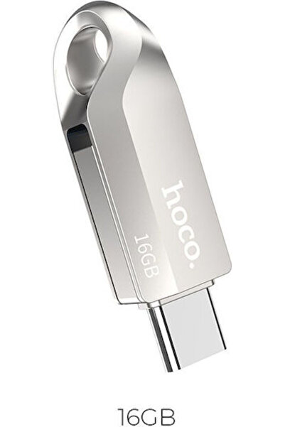 Hoco UD8 Insightful 16GB USB 3.0 Στικάκι με σύνδεση USB-C Ασημί