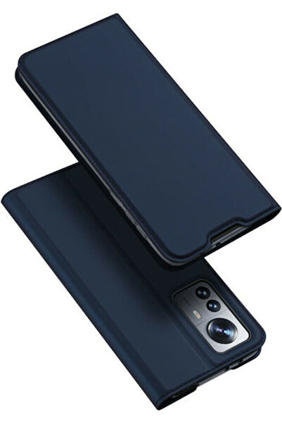 Dux Ducis Skin Pro Book Συνθετικό Δέρμα Μπλε (Xiaomi 12 Pro)