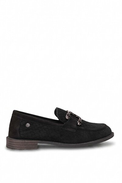 Mammamia D26Ka-3100 Women's Genuine Leather Casual Shoes Black