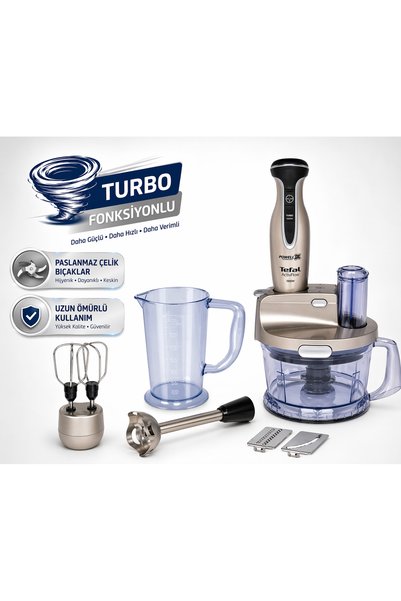 TEFAL Çok Fonksiyonlu Blender Seti Turbo Güçlü 1000w